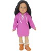 Sophia’s Faux Suede Ewe Boots with Fleece Lining for 18” Dolls - 2 of 4