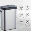 Acekool 50L Touchless Motion Sensor Trash Can with Soft-Close Lid, Automatic Stainless Steel Garbage Bin for Kitchen, Office, Home - 3 of 4