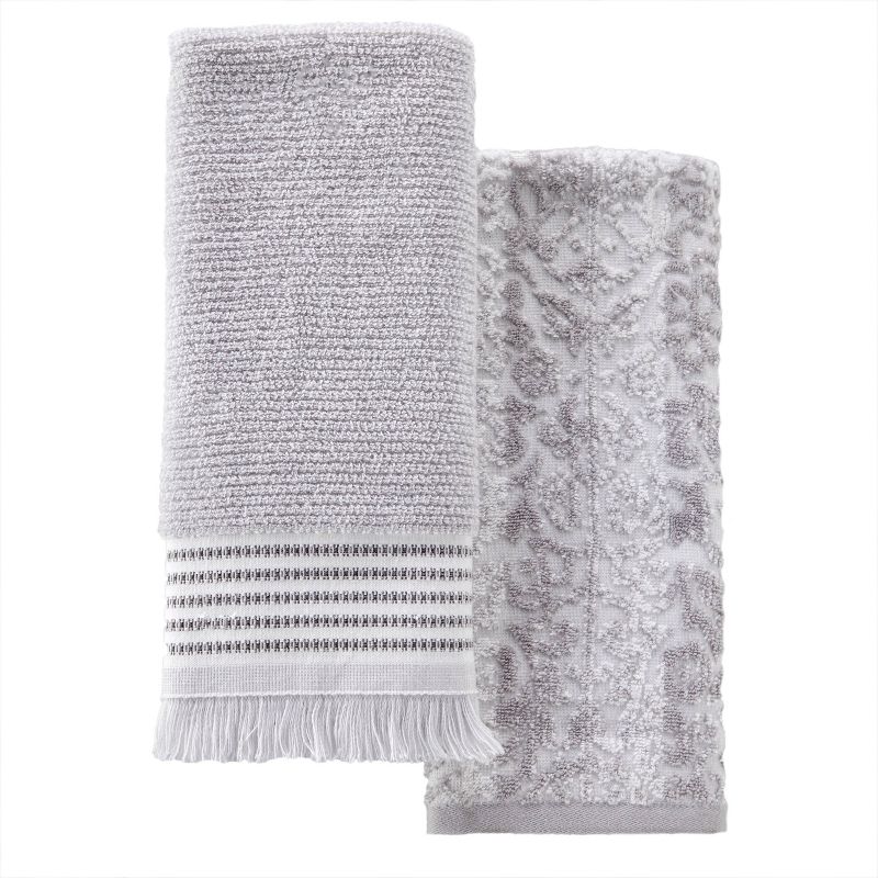 2pc Lincoln Park Hand Towel Set Gray - SKL Home, 1 of 6