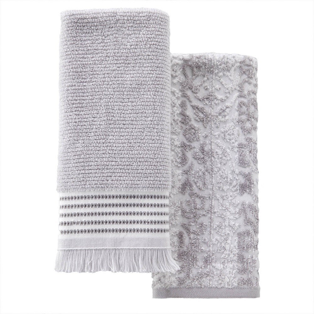 Photos - Towel 2pc Lincoln Park Hand  Set Gray - SKL Home