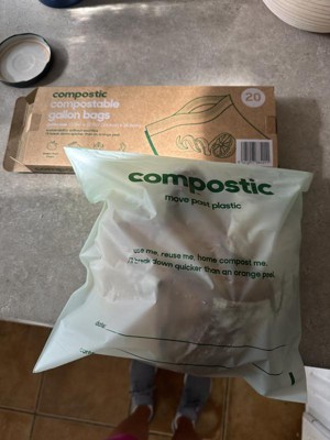 Compostic 100 Compostable Gallon Bags 20ct Target