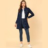 Allegra K Women's Distressed Long Sleeve Ripped Casual Denim Jacket - 3 of 4