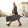 VEVOR Bass Guitar Hard Case, 48.03 in Rectangular Guitar Hard Case, PVC Padding Soft Lining Water-Resistant, for 39-46.5 in Bass Guitars, Black - 2 of 4