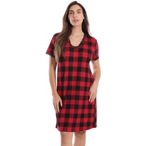 Just Love Short Sleeve Nightgown for Women – Cozy, Lightweight Sleepwear with Classic Design - 1 of 3