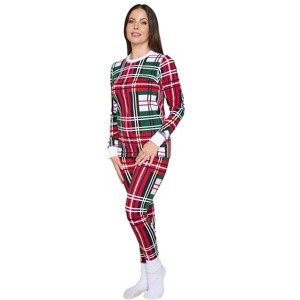 Coordinates x Christmas plaid long sleeve shirt and jogger fit pant set - 1 of 1