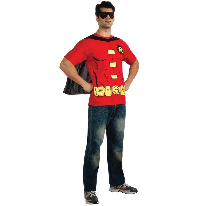 Rubies Robin Men's T-Shirt Adult Costume Top, 1 of 3