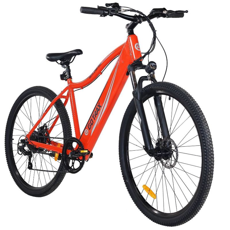 GOTRAX Adult Alpha 29&#34; Step Over Electric Cruiser Bike - Red, 1 of 9