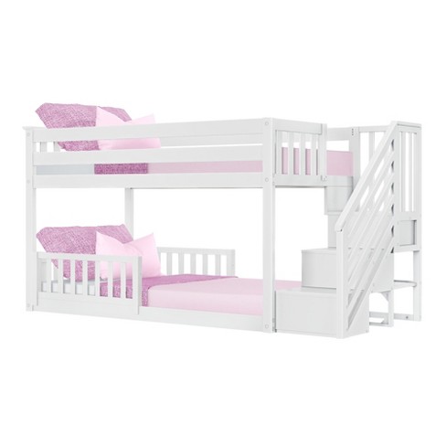 Max Lily Low Bunk With Stairs And Two, Bunk Bed Rails Target