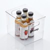 mDesign Stackable Plastic Pantry Organizer Box + 36 Labels - Clear - 2 of 4