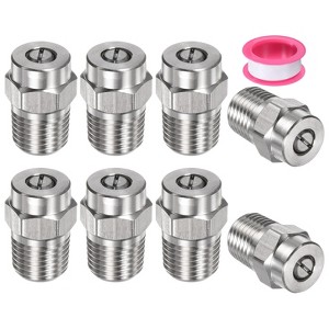 Unique Bargains Stainless Steel Corrosion Resistant Pressure Washer Nozzles 8 Pcs - 1 of 4