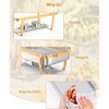 Chafing Dish Buffet Set, 8QT 2 Pack, Rectangle Chafing Dishes for Buffet w/Lid Holder, Stainless Steel - 4 of 4