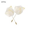 Unique Bargains Wedding Ceremony Anniversary Groom Silk Metal Rose Boutonnieres 24 Pcs - 3 of 3