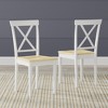 Glenwillow Home Oval Butterfly Leaf Dining Table + X-Back Dining Chairs Dining Set - image 3 of 4