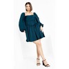 Women's Plus Size Flirty Corset Dress - emerald | CITY CHIC - 2 of 4