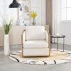 PAGED Accent Chair Modern Swivel Barrel Chair Leisure Arm Chair with 360 Degree Swivel Base for Bedroom, Living Room - 2 of 4