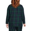 Lands' End Women's Long Sleeve Print Flannel Pajama Top - 2 of 4