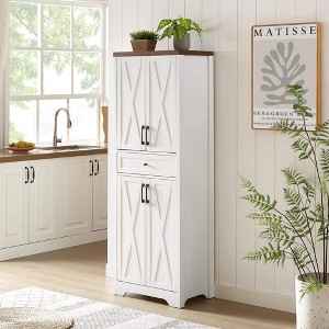 ORRD 68" High Multi-Functional Sideboard Cabinet, Large Storage TV Cabinet for Living Room, Bedroom, or Office, 23.7"L x 15"W x 68"H - 1 of 4