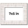 PosterPalooza | Photo Size Sculpted White Picture Frame - UV Acrylic, Foam Board Backing, Hanging Hardware - 2 of 4