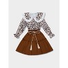 Rodeo Diva Leopard Top and Skirt Set Mia Belle Girls - 3 of 4