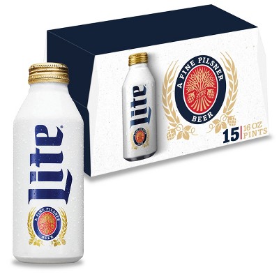 Miller Lite Beer - 15pk/16 fl oz Aluminum Pints