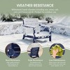 WestinTrends Avalon Outdoor Modern HDPE Patio Club Chairs with Deep Seat Cushions (Set of 2) - 4 of 4