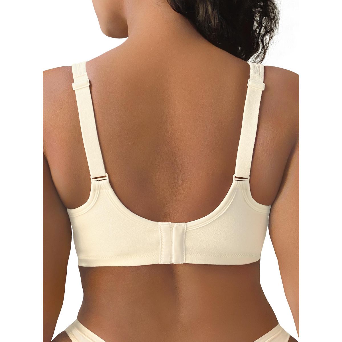 Fit For Me by Fruit of the Loom Womens Plus Size Beyond Soft Cotton Unlined Underwire Bra - thumbnail 9