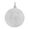 Black Bow Jewelry Sterling Silver, Makayla Collection, 20mm Disc Initial L Pendant - 3 of 4