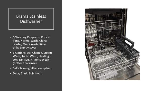Vinotemp International Stainless Dishwasher, 2 of 14, play video