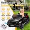 Ride On Truck Car, 24V Kids' Electric Vehicles W/Parents Control, Twin 35W Motors 3.5MPH Max Speed, USB Music Player, 6 Wheels Gift for Boy & Girl - 4 of 4