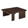 Sapphtopaz Modern Coffee Table Rectangle Table with Splicing Design Multifunctional Dining Table Combination Coffee Bar for Living Room - 4 of 4