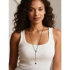 Lariat Y-Necklaces Long Necklaces for Women Long Black Necklaces|Gold for Women|Drop Heart Necklaces for Women Front Adjustable Long Chain Necklace - 3 of 4