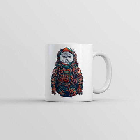 Crazy Dog T-Shirts Space Kitty Mug Cool Astronaut Kitten Graphic Coffee Cup-11oz - image 1 of 4