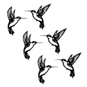 Metal Hummingbird Wall Accent (Set of 6) - 1 of 4