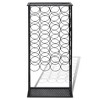vidaXL Freestanding Wine Rack - 28-Bottle Capacity, Powder-Coated Black Iron, Chic Classic Design, Fits Anyroom - Kitchen, Dining, Wine Cellar - 3 of 4