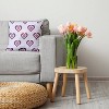 16"x16" Valentine's Day Burning Love Square Throw Pillow Muted Purple - e by design - 3 of 4