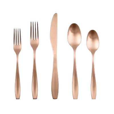 20pc January Copper Satin Flatware Set - Cambridge Silversmiths