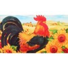 Olivia's Home Sunflower Roost Doormat, 22" x 32", Indoor/Outdoor Mat with Rooster & Bright Sunflower Design - 2 of 3