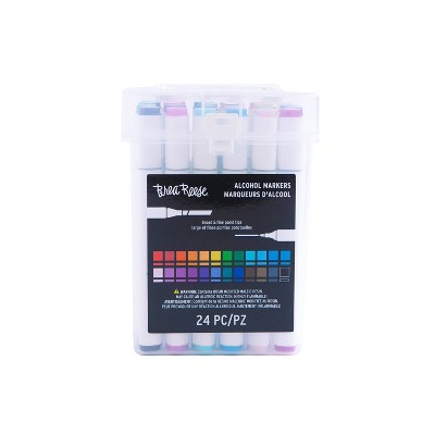 24pc Alcohol Markers Set Dual Tip - Brea Reese