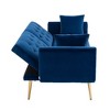 CAVINAS Loveseat Sofa with Metal Feet, Modern Convertible Sofa, Vintage Accent Sofa, Upholstered Sofa Couch for Living Room - 3 of 4