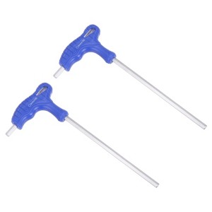 Unique Bargains CR-V Steel T-Handle Metric Dual End Hex Wrenches 2 Pcs - 1 of 4