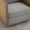 360 Degree Swivel Barrel Club Chair, Swivel Barrel Chair, Comfortable Round Accent Sofa Chair for Living Room - 3 of 4