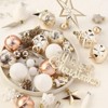 70 Pcs Christmas Balls Ornaments Set, Shatterproof Ornaments with Merry Christmas Sign & Top Tree Toppers for Xmas Christmas Tree - 3 of 4