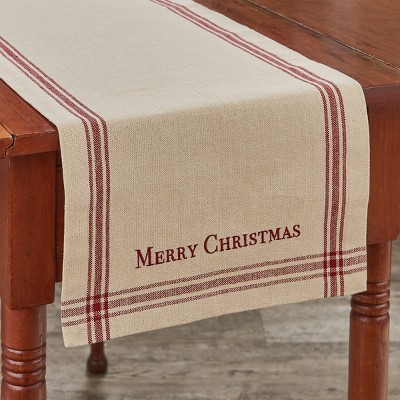 Park Designs Christmas Greeting Table Runner - 54''L - Beige