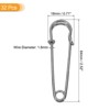 Unique Bargains Metal DIY Blankets Crafts Brooch Making Home Sewing Large Safety Pins 32 Pcs - 2 of 4