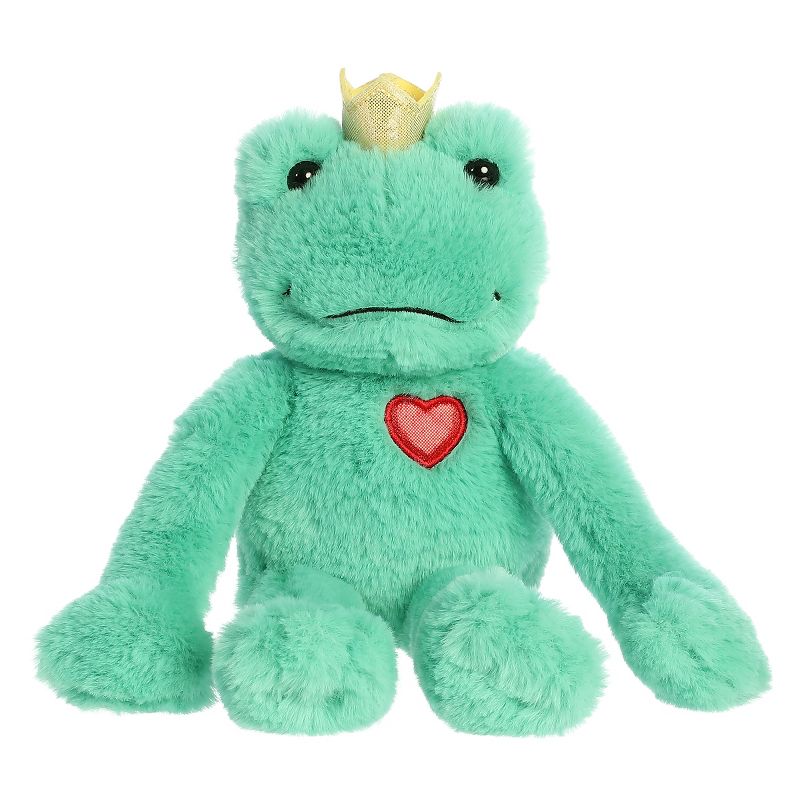 Aurora Valentines 11" Frog Prince Green Stuffed Animal, 1 of 8