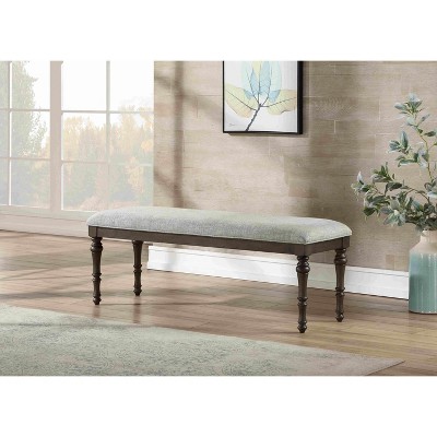 Vynxaria Antique Charcoal Backless Bench - Elegant & Versatile Seating