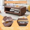 PAGED Mid-Century Style 2-Tier Wooden Coffee Table for Living Room,Minimalist Design Center Table Tea Table End Table with Storage - 4 of 4