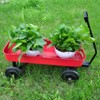 VisioGear Portable Outdoor Wagons with Wheels, Portable Carts for Children Kids, Red, 38.19"*14.76"*29.53" - 2 of 4