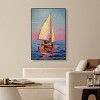 Art Remedy Contemplating at High Seas Beach Life Inspired Wall Art Framed - 2 of 4