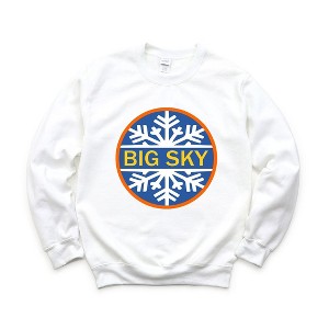 Simply Sage Market Women's Graphic Sweatshirt Big Sky Ski Resort - 1 of 4
